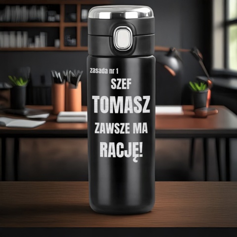 Prezent dla szefa – kubek termiczny z grawerem