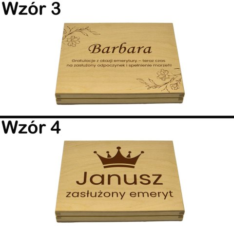 PUDEŁKO NA MERCI NA PRZEJŚCIE NA EMERYTURĘ