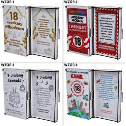 PUDEŁKO NA PIENIĄDZE BIAŁE KLASYCZNE - 18 Urodziny