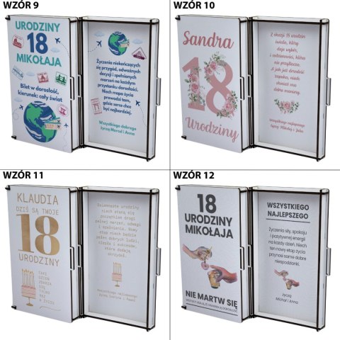 PUDEŁKO NA PIENIĄDZE BIAŁE KLASYCZNE - 18 Urodziny