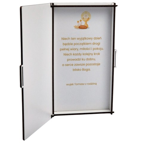 PUDEŁKO NA PIENIĄDZE BIAŁE KLASYCZNE NA CHRZEST