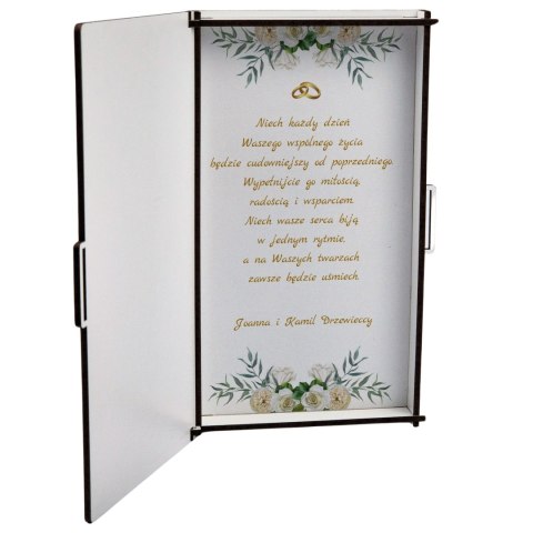 PUDEŁKO NA PIENIĄDZE BIAŁE KLASYCZNE NA ŚLUB