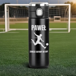 Prezent dla piłkarza - kubek termiczny z grawerem