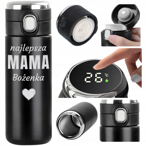 Prezent na święta dla mamy - grawerowany kubek termiczny z grawerem