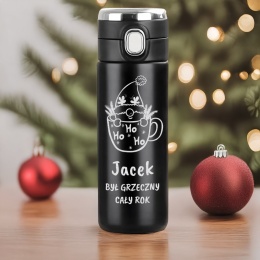 Prezent na święta dla niego - kubek termiczny LED z grawerem