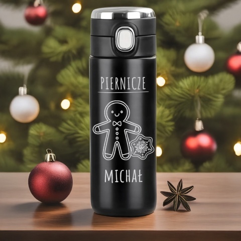 Prezent pod choinkę - kubek termiczny LED z napisem „Pierniczę"