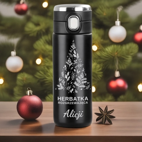 Prezent świąteczny dla niej i dla niego - kubek termiczny LED z grawerem