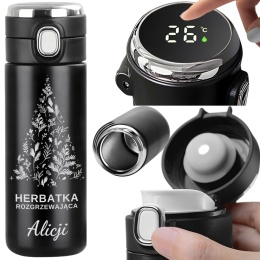 Prezent świąteczny dla niej i dla niego - kubek termiczny LED z grawerem