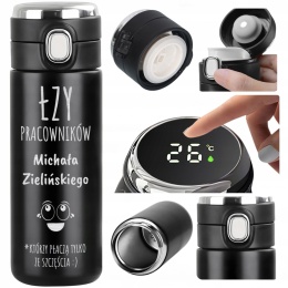 Śmieszny prezent dla szefa – kubek termiczny LED