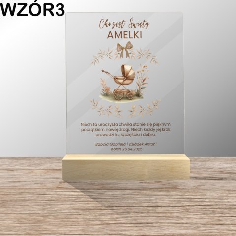 STATUETKA PLEXI NA CHRZEST