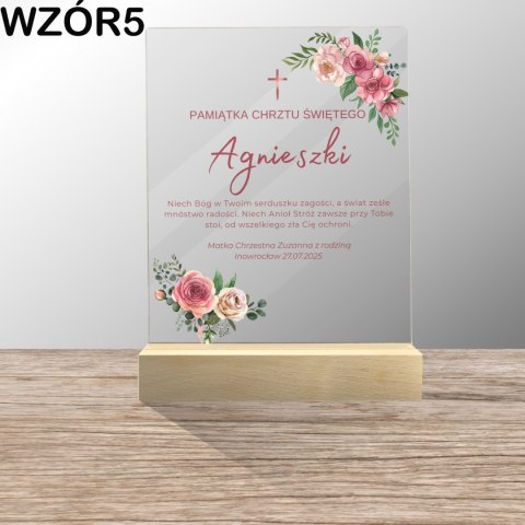 STATUETKA PLEXI NA CHRZEST