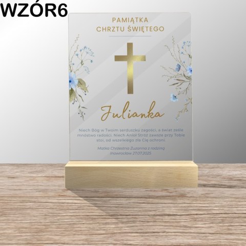 STATUETKA PLEXI NA CHRZEST