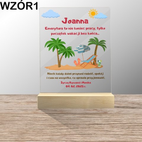 STATUETKA PLEXI NA PRZEJŚCIE NA EMERYTURĘ