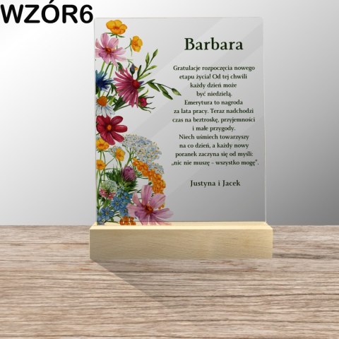 STATUETKA PLEXI NA PRZEJŚCIE NA EMERYTURĘ