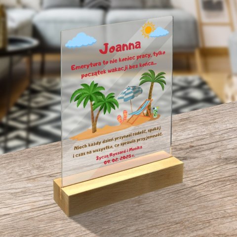 STATUETKA PLEXI NA PRZEJŚCIE NA EMERYTURĘ