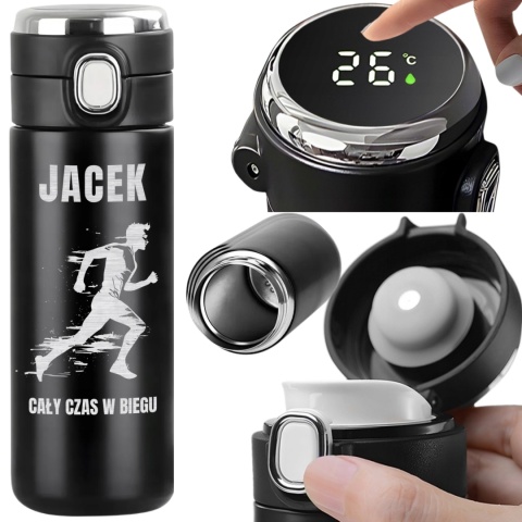 Termos kubek termiczny LED – prezent dla sportowca biegacza