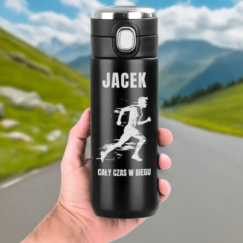 Termos kubek termiczny LED – prezent dla sportowca biegacza