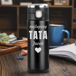 Termos LED 420ml z grawerem dla taty
