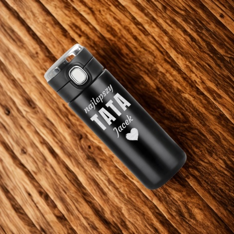 Termos LED 420ml z grawerem dla taty