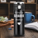 Termos LED 420ml z grawerem - prezent dla dziadka