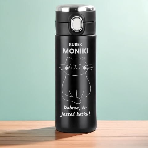 Termos LED 420 ml z grawerem – prezent dla żony