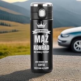 Termos LED Jego Wysokość Mąż – prezent dla męża