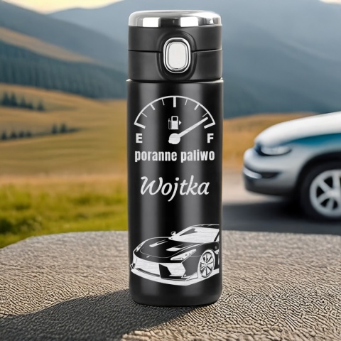 Termos z grawerem „Poranne Paliwo” – prezent dla kierowcy na święta