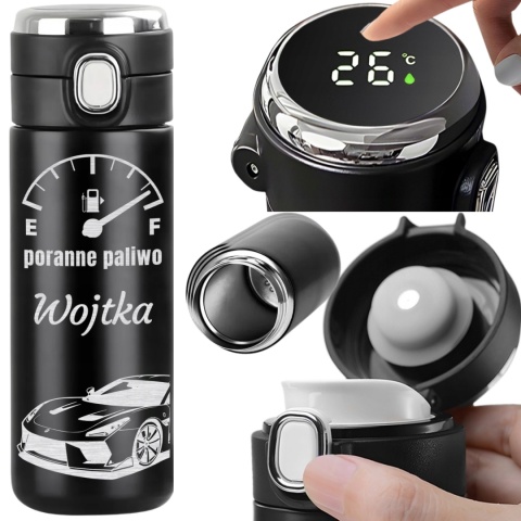 Termos z grawerem „Poranne Paliwo” – prezent dla kierowcy na święta