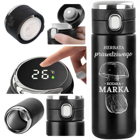 Termos LED - prezent dla grzybiarza „Herbata prawdziwego kozaka"
