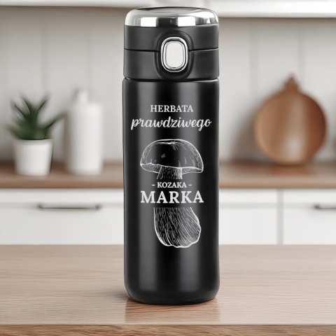 Termos LED - prezent dla grzybiarza „Herbata prawdziwego kozaka"