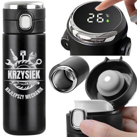 Termos z grawerem „Najlepszy Mechanik" - prezent dla mechanika