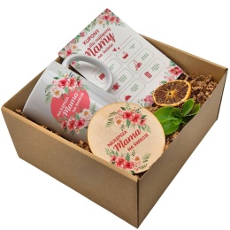 Zestaw dla mamy – kubek, kupony, podstawek upominek dla mamy