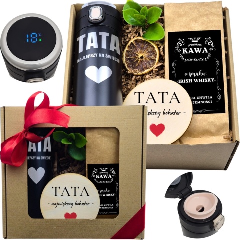 ZESTAW Z TERMOSEM I KAWĄ prezent dla taty