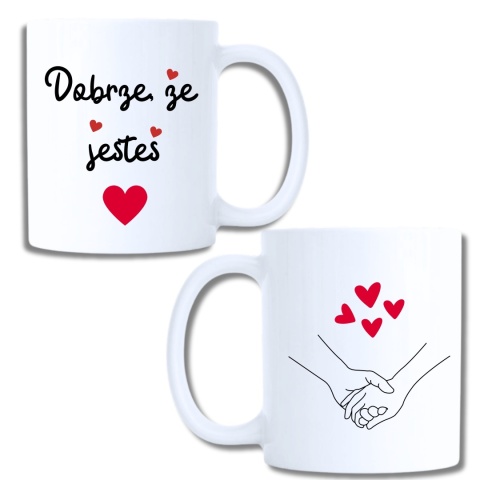 Zestaw Dobrze, że jesteś – kubek kupony miłości