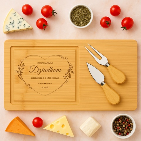 Bambusowa deska do serów – wyjątkowy prezent dla babci i dziadka