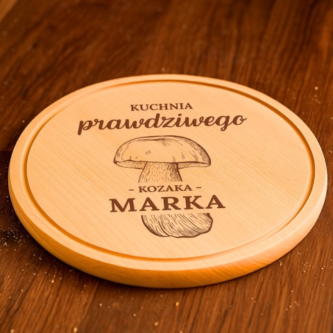 Bukowa deska grzybiarza – dla prawdziwego kuchennego kozaka