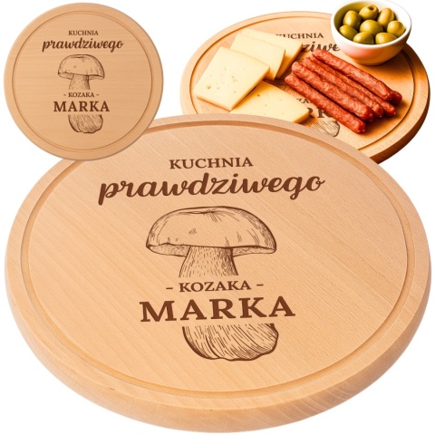 Bukowa deska grzybiarza – dla prawdziwego kuchennego kozaka