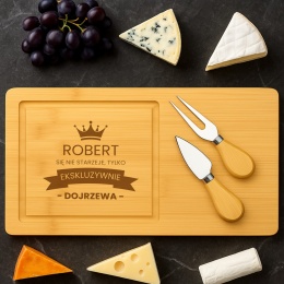 Deska do serów z grawerem – elegancki prezent dla faceta