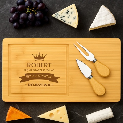 Deska do serów z grawerem – elegancki prezent dla faceta