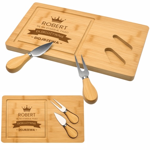 Deska do serów z grawerem – elegancki prezent dla faceta