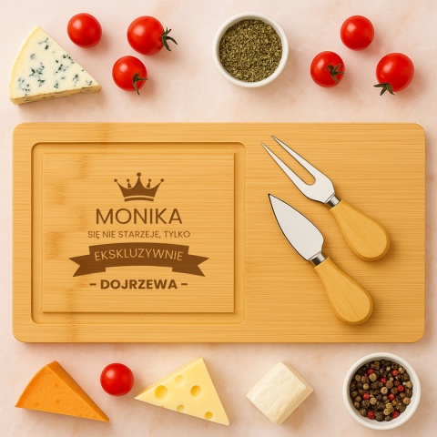 Deska do serów z grawerem – idealny prezent dla kucharza i Grillmastera