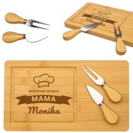 DESKA DO SERÓW Z GRAWEREM - IDEALNY PREZENT DLA MAMY