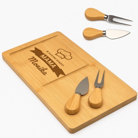 Deska do serów z grawerem - idealny prezent dla mamy