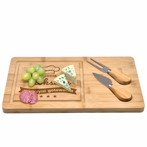 Deska do serów z grawerem - praktyczny prezent dla cioci