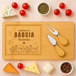 Deska do serów z grawerem - wyjątkowy prezent dla babci