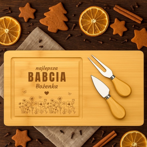 Deska do serów z grawerem - wyjątkowy prezent dla babci