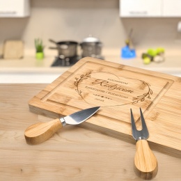 DESKA DO SERÓW Z GRAWEREM - WYJĄTKOWY PREZENT DLA KOCHANYCH RODZICÓW