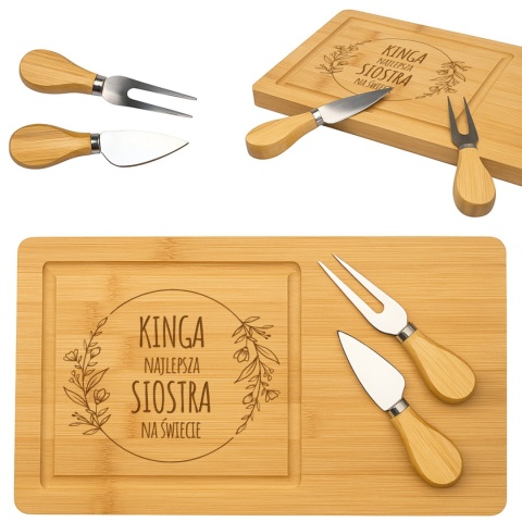 Deska do serów z grawerem - wyjątkowy prezent dla najlepszej siostry