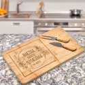 Deska do serów z grawerem - wyjątkowy prezent dla przyjaciółki