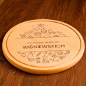 Deska kuchenna z grawerem - świąteczne smakołyki rodziny